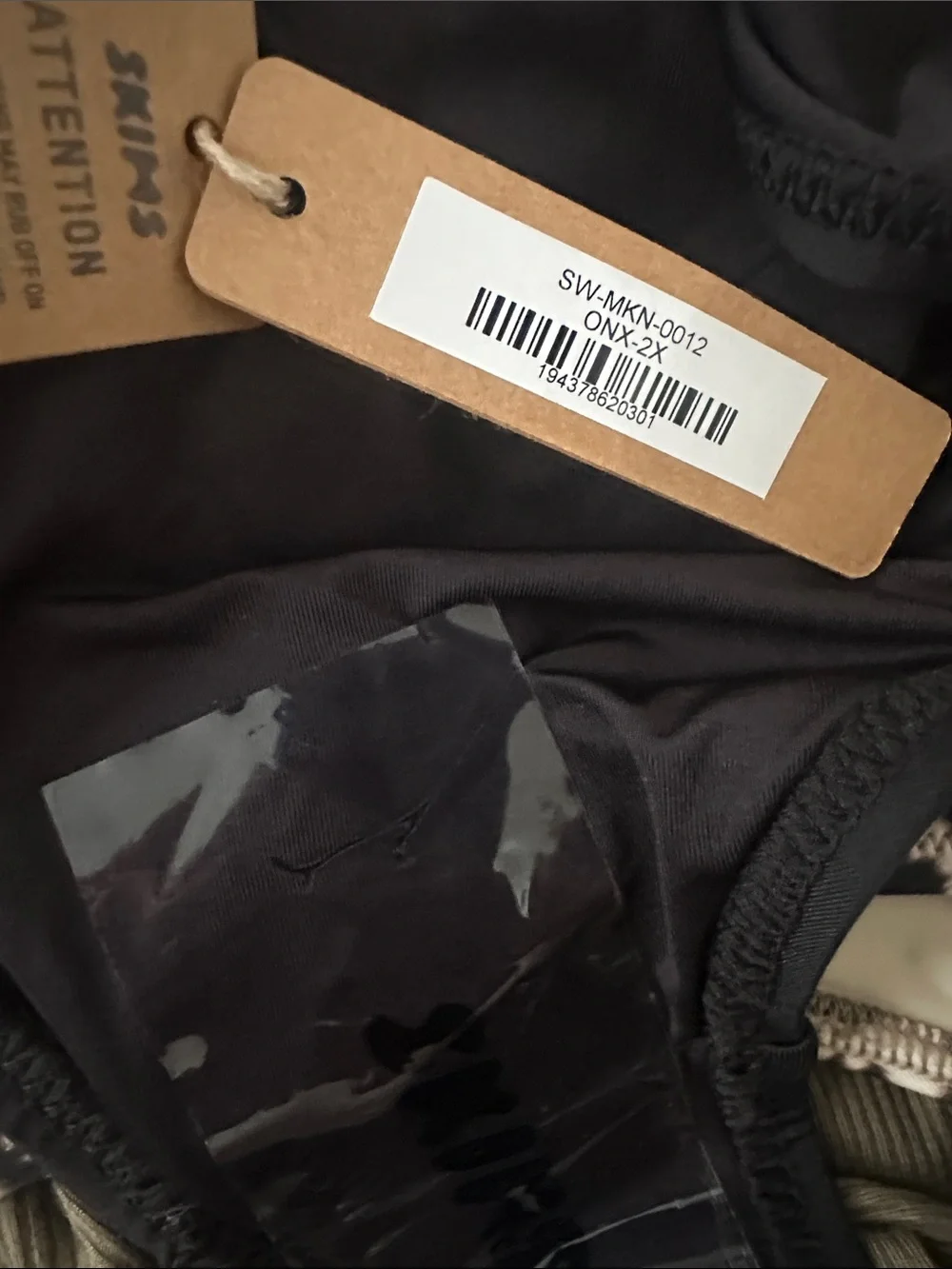 Skims recycled swim cutout monokini onyx black 2x nwt 🖤